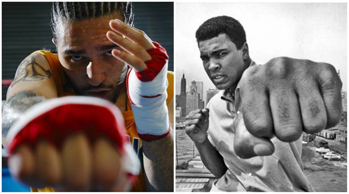 Nico Ali Walsh, the grandson of late boxing great Muhammad Ali, made his pr...