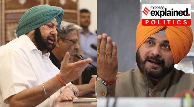 Punjab Chief Minister Amarinder Singh and Navjot Singh Sidhu. (File)