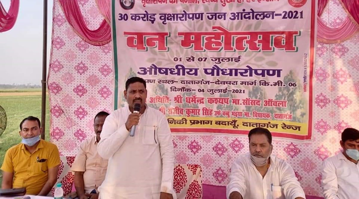 BJP MP from Aonla in Uttar Pradesh Dharmendra Kashyap. (Photo: Twitter/@dkashyap24aonla)