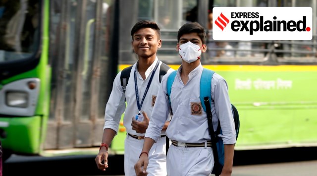 Students in New Delhi. (Express Photo: Amit Mehra, File)