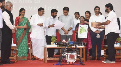 seedcopter, telangana drone, marut drones, telangana seedocopter