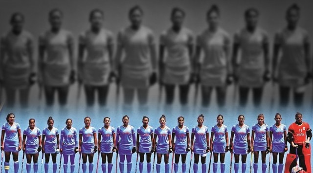 (From left) Rani Rampal, Neha Goyal, Nikki Pradhan, Nisha Warsi, Lalremsiami, Sushila Chanu, Deep Grace Ekka, Salima Tete, Udita Duhan, Vandana Katariya, Navneet Kaur, Monika Malik, Gurjit Kaur, Sharmila Devi, Navjot Kaur, Savita Punia.