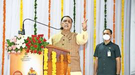 Gujarat Chief Minister Vijay Rupani, who kicked off day six of the nine-day-long five-year celebrations of the state government with the Rojgar Divas in Surat on FGujarat Congress, employment gujarat Gujarat government, former Prime Minister, Jawaharlal Nehru, Gujarat CM, Vijay rupani, Indian express news, indian express