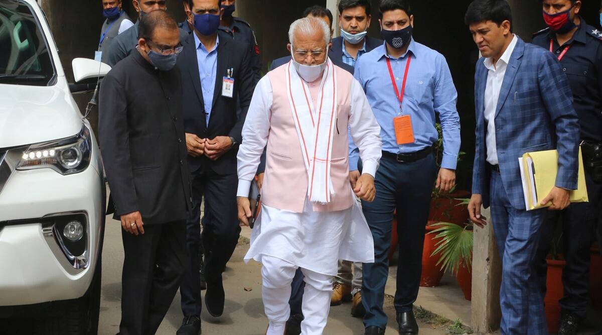Khattar’s response came on the second day of the ongoing monsoon session of the Vidhan Sabha after Leader of Opposition Bhupinder Singh raised the issue during the Zero Hour. 
(Express photo by Jasbir Malhi)