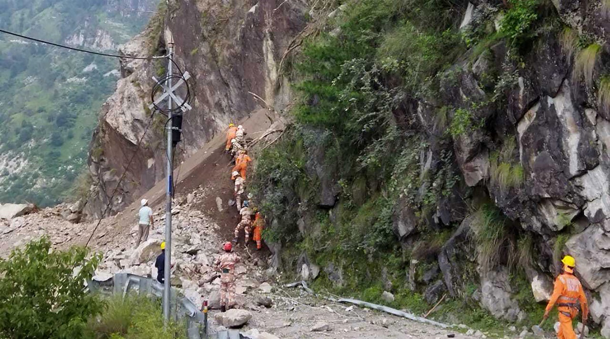 Kinnaur landslide: Four more bodies found, falling rocks force suspension of search ops | Cities News,The Indian Express