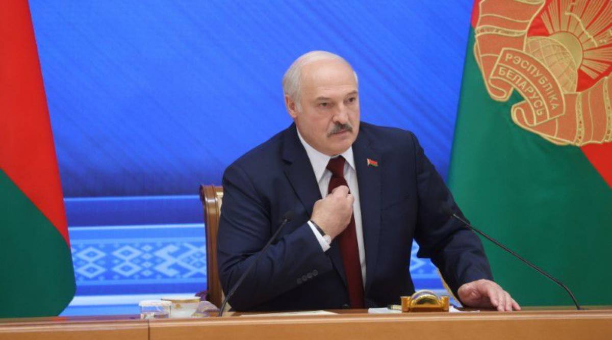 Belarusian President Alexander Lukashenko holds a news conference in Minsk, Belarus August 9, 2021. (Photo: REUTERS)