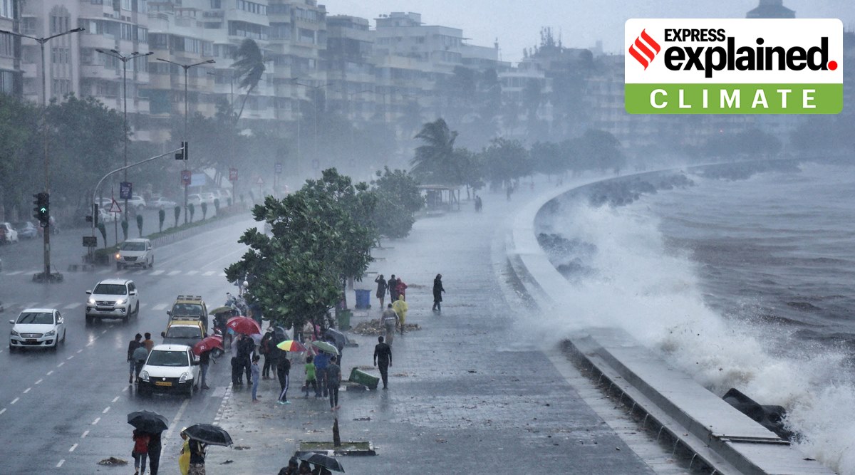 Marine drive in the monsoon. (Express Photo: Nirmal Harindran)