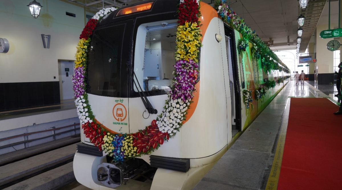 The journey of about 39-km Nagpur Metro in two stretches - east-west and north-south - began last year along with the Khapri-Sitabuldi and Sitabuldi-Lokmanya Nagar routes. (Express Photo)