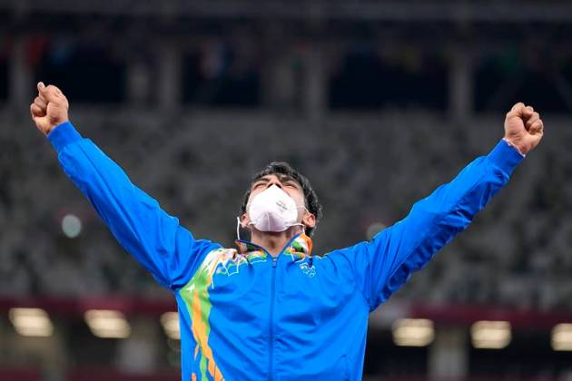 Neeraj Chopra, Neeraj Chopra gold medal, Neeraj Chopra Tokyo Olympics, Neeraj Chopra olympics best throw, Neeraj Chopra medal ceremony