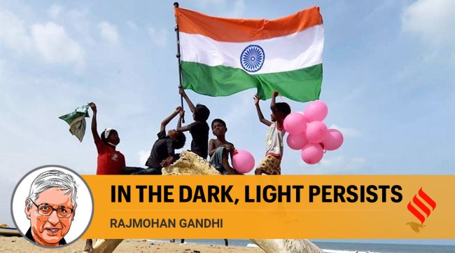 Children hold the Indian flag ahead of Independence Day (Representational Image)