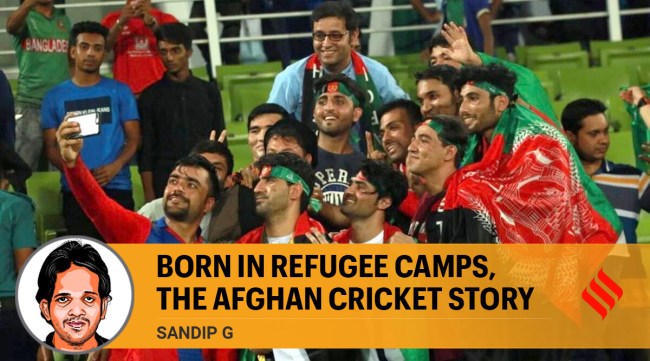 Rashid Khan, Afghanistan’s first cricketing superstar, tweeted this photo on July 29, with the message “National Flag Day”. (Twitter/@rashidkhan_19)