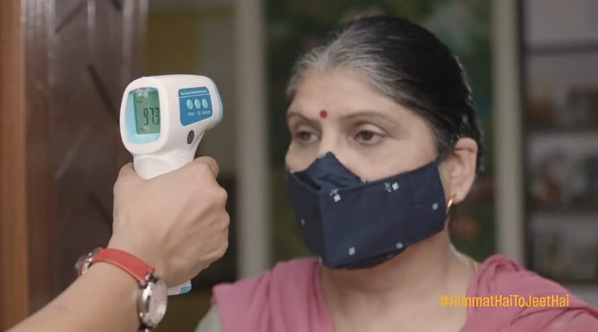 Using powerful visuals and lyrics that speak of victory in the face of challenges due to Covid-19, the anthem speaks to various sections of society and reinforces the need for India to stay strong and continue enforcing preventive measures required to win the fight against the pandemic.  (Video grab)