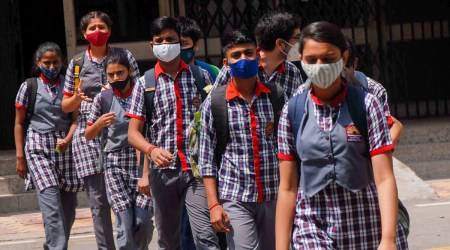 According to a recent study, 86 per cent of school children travel less than five kilometres to reach their schools in the city while 58 per cent of them walk to schools. (PTI)
