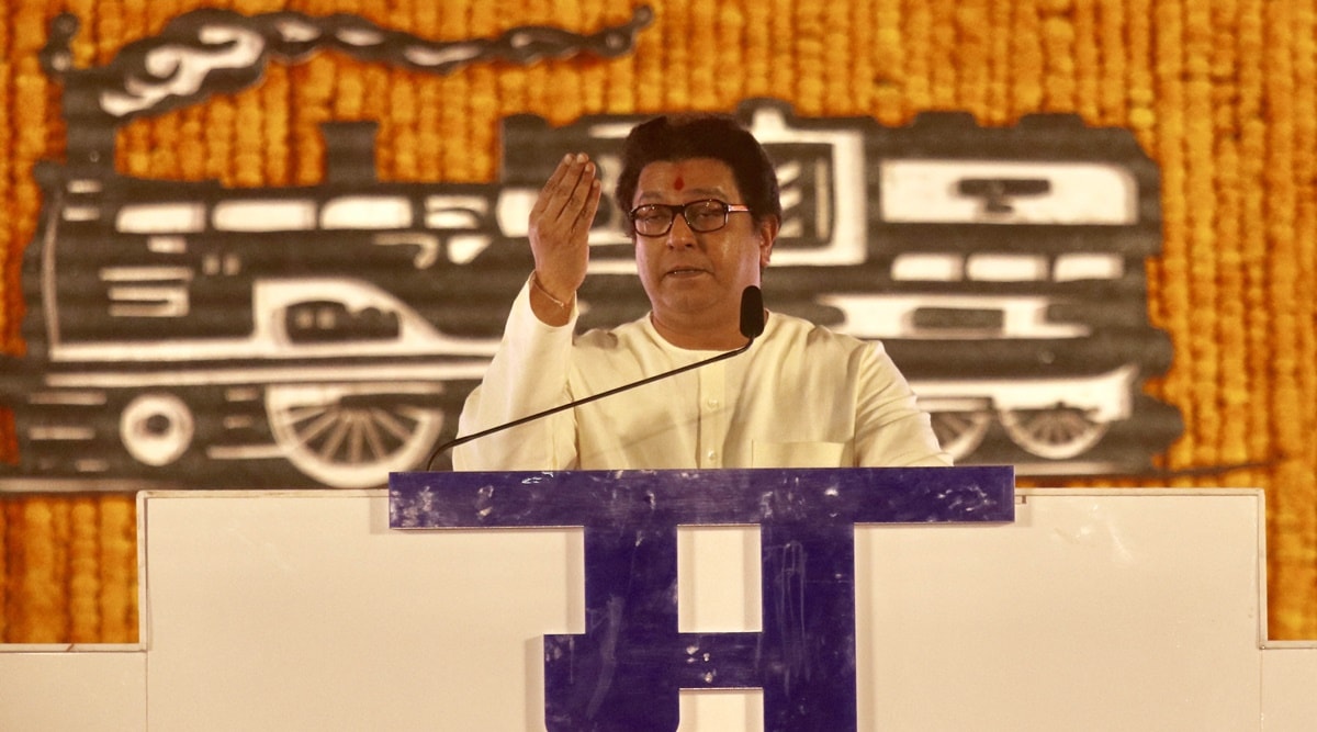 MNS chief Raj Thackeray. (Express Photo by Nirmal Harindran)