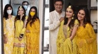Rhea Chakraborty attends haldi ceremony of Rumi Jafry’s daughter Alfia