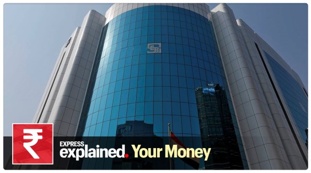 The logo of the Securities and Exchange Board of India is seen on the facade of its headquarters building in Mumbai. (Reuters Photo/File)
