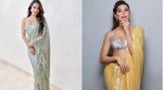 celebs, fashion, actors, celeb fashion, actors in sequin sarees, sequin saree fashion, how to ace the sequin saree look, Kiara Advani, Mouni Roy, Nushrratt Bharuccha, Bhumi Pednekar, Jacqueline Fernandez, indian express news