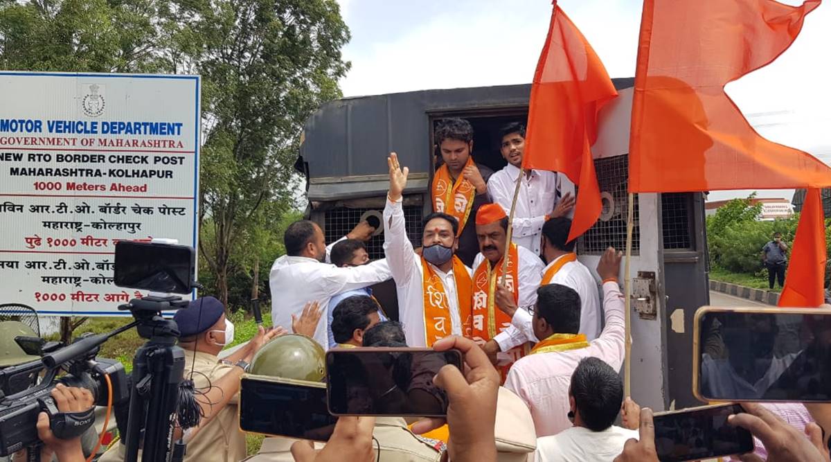 Shiv Sena, Maharashtra Karnataka border tension, Covid test, RT-PCR for entry into Maharashtra, Maharahstra government, Pune news, India news, Indian express