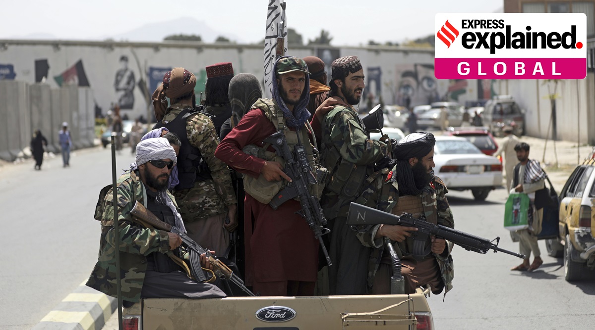 Taliban fighters patrol in Kabul, Afghanistan on August 19, 2021. (AP Photo: Rahmat Gul)