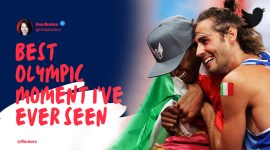 Gianmarco Tamberi, Mutaz Essa Barshim, tamberi barshim friendship, gianmarco tamberi tokyo olympics gold, mutaz essa barshim tokyo olympics gold, Trends, Indian Express trends, Indian Express