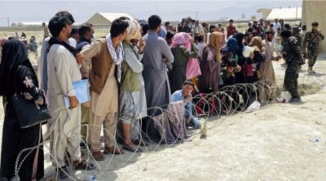 The goal is to ramp up to one evacuation flight per hour by Wednesday, with potentially a total of 5,000 to 9,000 evacuees leaving per day, Taylor and Kirby said. (AP)