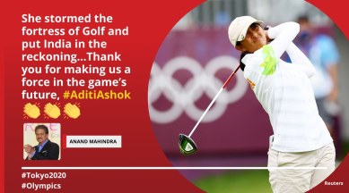 aditi ashok, aditi, aditi golf, aditi olympics, aditi tokyo olympics, tokyo olympics, tokyo 2020, golf news, olympics news, indian express
