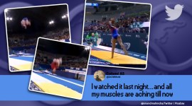 anand mahindra, anand mahindra tumbling championship viral video, anand mahindra workout video twitter reactions, indian express, indian express news