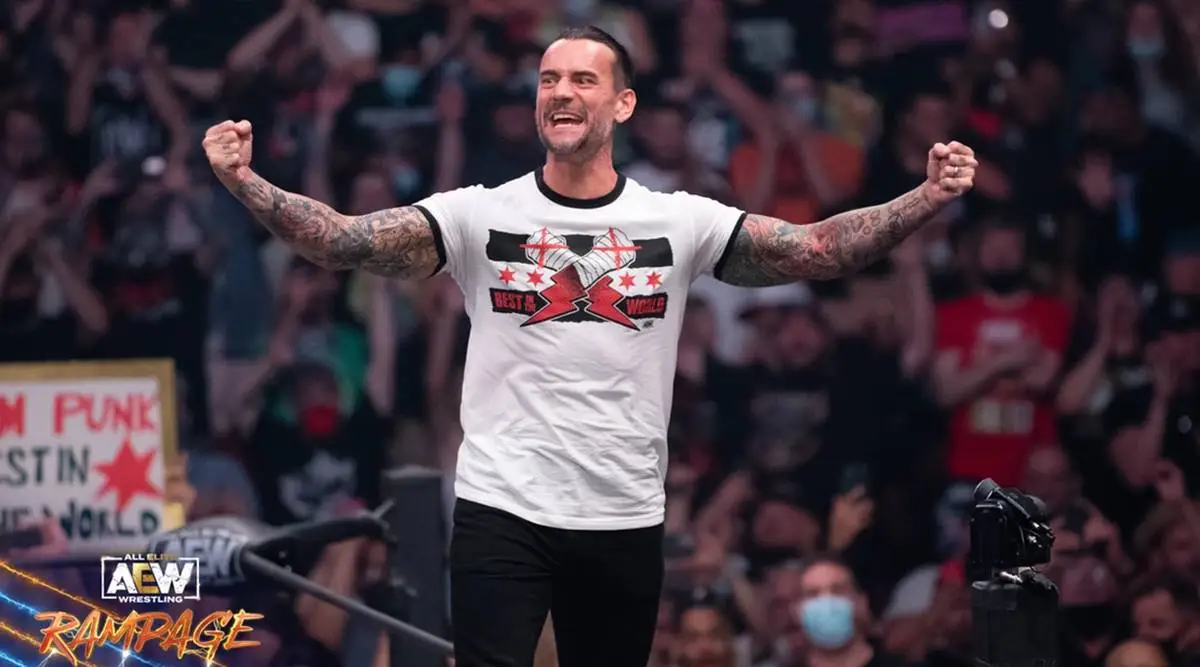 Behind the scenes: Watch CM Punk react to his music, Guinness World Records  talks about AEW debut | Sports News,The Indian Express