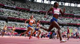 Dalilah Muhammad, Sydney McLaughlin, Dalilah Muhammad silver medal, Dalilah Muhammad 200m hurdles