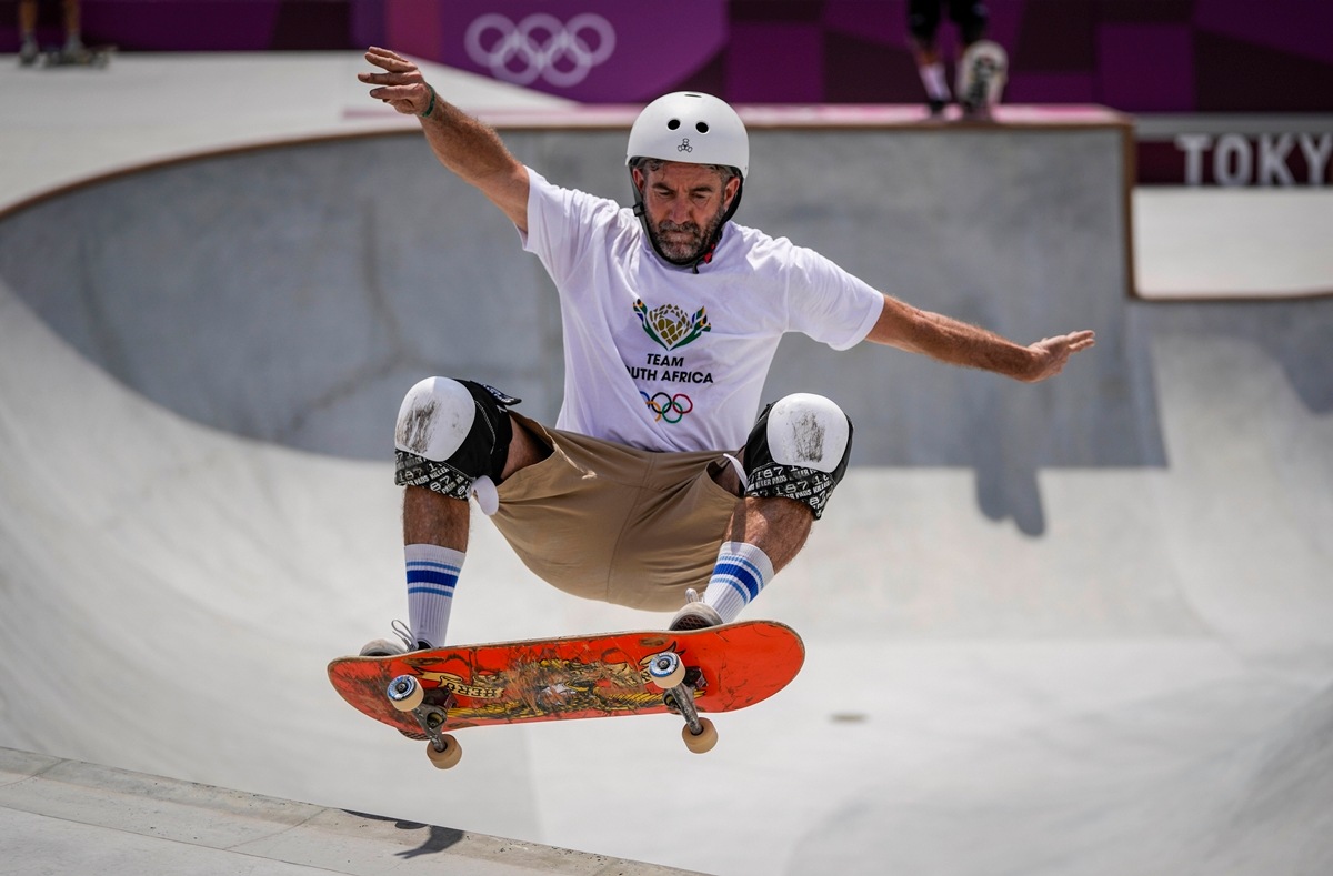 Tokyo 2020 At 46, South African skateboarder finally wows mom at Games