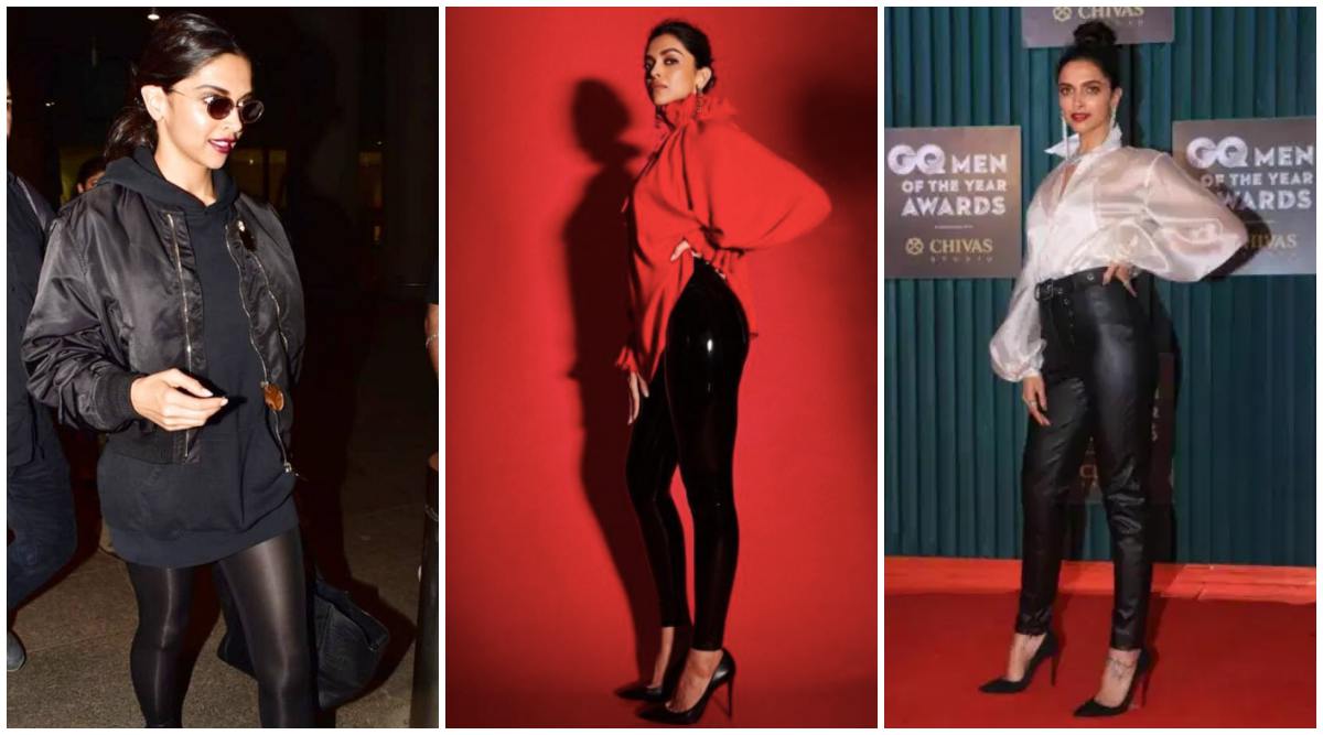 Bollywood Ls Models Nude - Deepika Padukone loves her faux leather and latex pants; here's proof |  Fashion News - The Indian Express