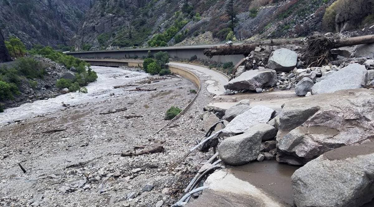 Flood watches in US West as mudslides close major interstate