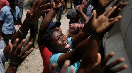 Haiti earthquake, Haiti quake survivors, Haiti destruction, Haiti news, Haiti children, Haiti quake hunger, world news, Indian express
