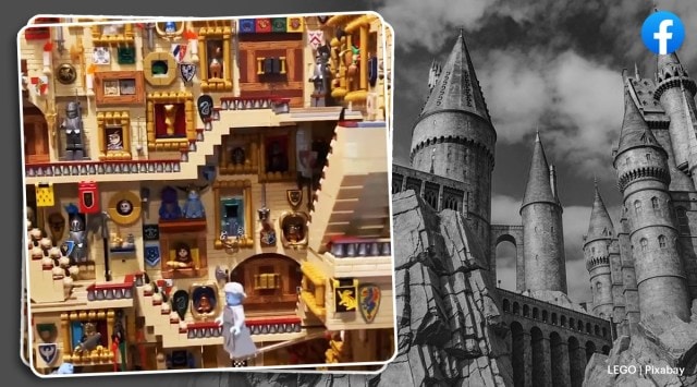 lego, harry potter lego viral video, harry potter themed lego set trending, lego, lego cost, trending, indian express, indian express news