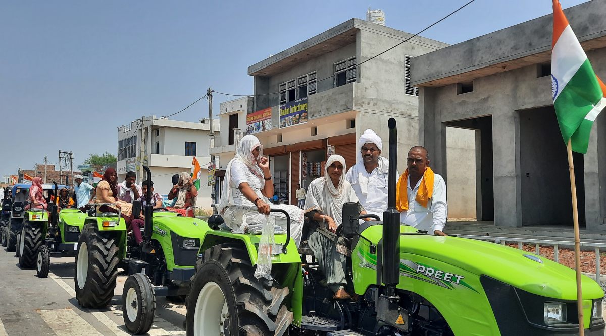 Haryana women again take lead role, this time for farmers’ Tiranga
