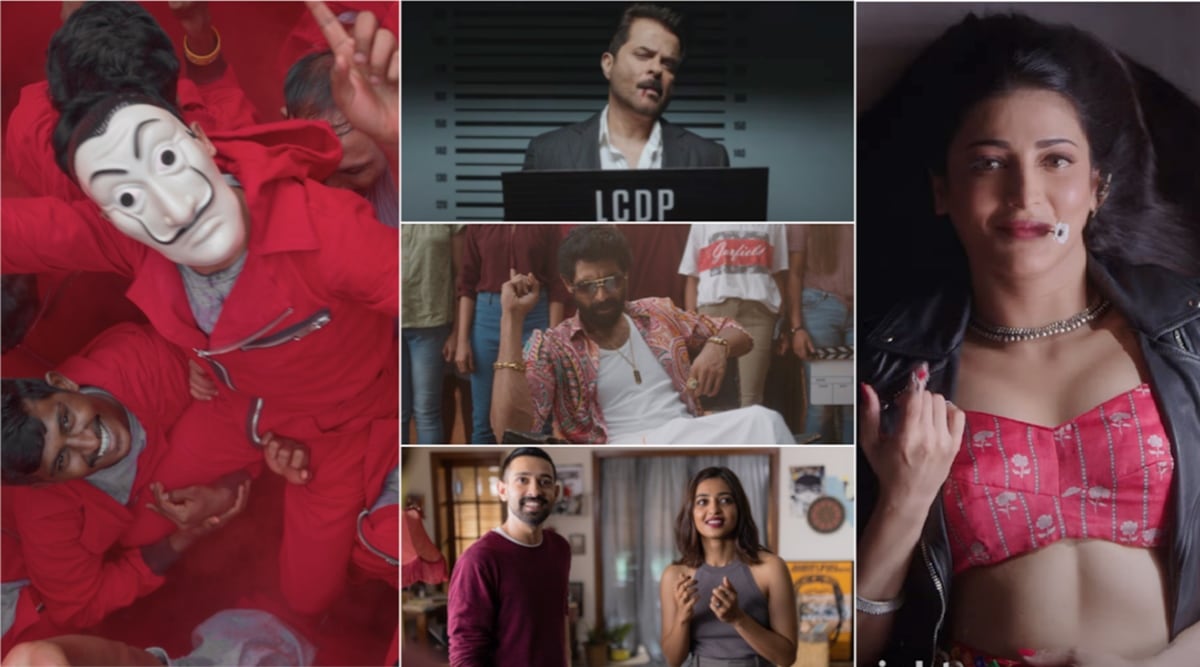 Porn Videos In Hindi Song Dubbed - Money Heist 5 song Jaldi Aao: Celebs recreate Netflix show's memorable  scenes in Nucleya's fun video. Watch | Entertainment News,The Indian Express