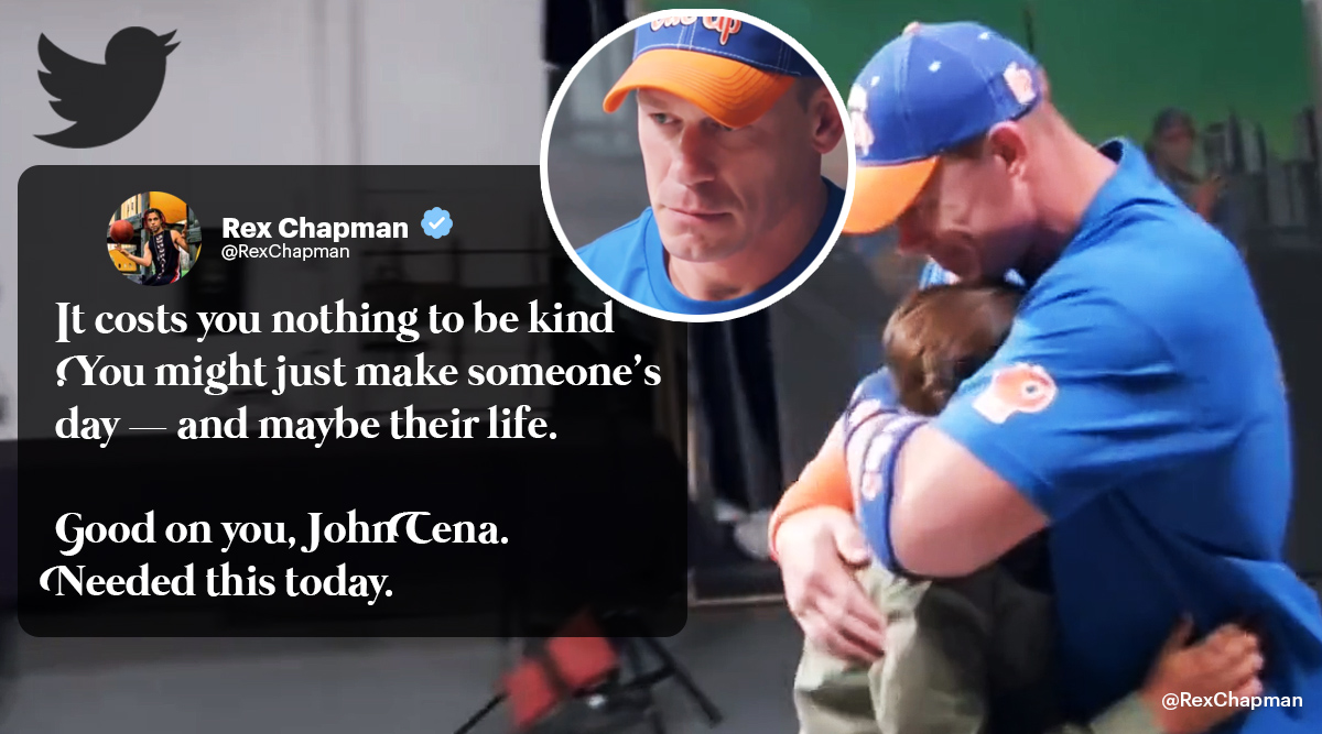 Kindness matters': Fan surprises John Cena 'never up' message and wristband, video leaves netizens | Trending News,The Indian Express