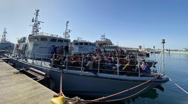 A boat crowed with dozens of migrants capsized off Libya. (Representional image via Twitter/Safa Msehli)