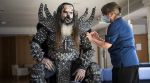 Eurovision winner Lordi Covid vaccine, Lordi vaccination viral picture, Lordi costume viral picture, twitter reactions, indian express, indian express news
