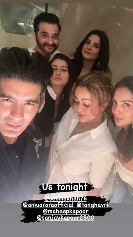 Besties Malaika Arora, Karan Johar and Manish Malhotra pose and pout at ...