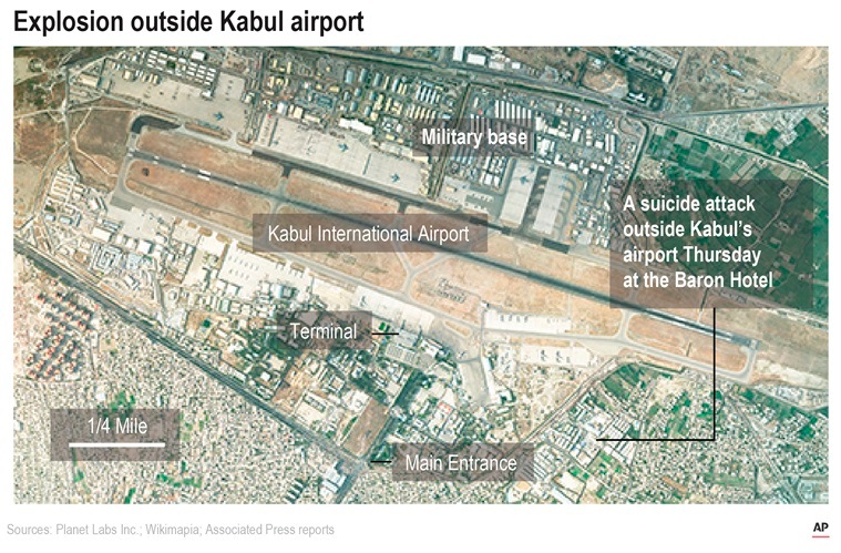 Explained: The layout of Kabul airport, and where the blasts occurred