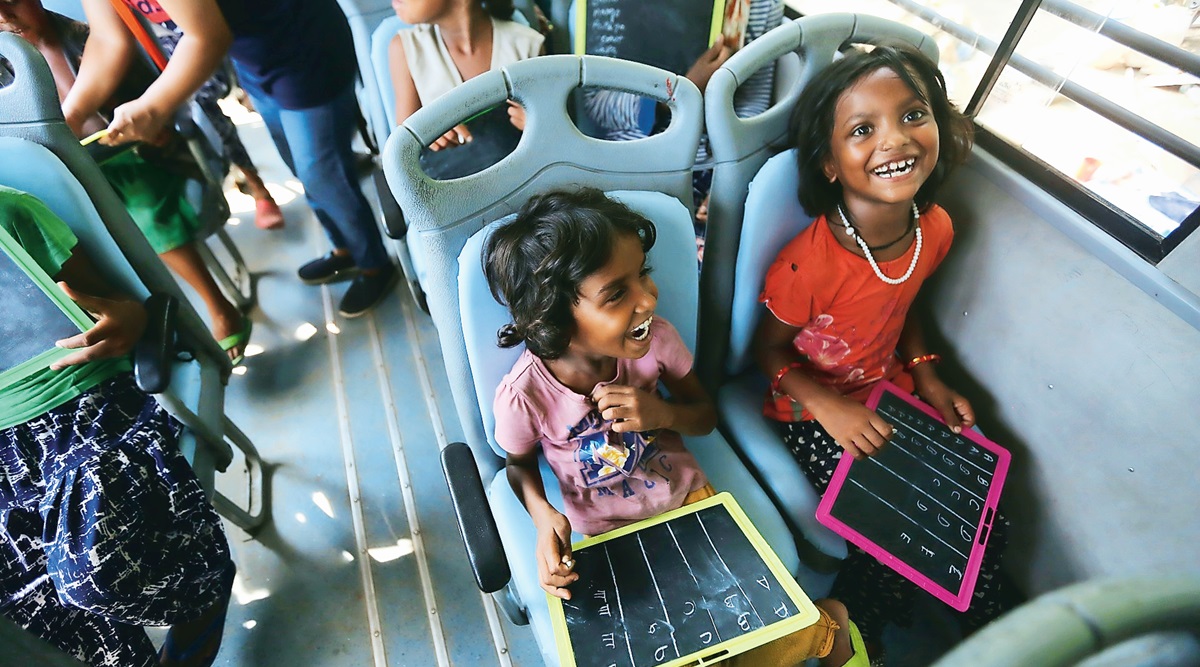 Delhi: After year away from classroom, ‘school’ on wheels helps children catch up on learning