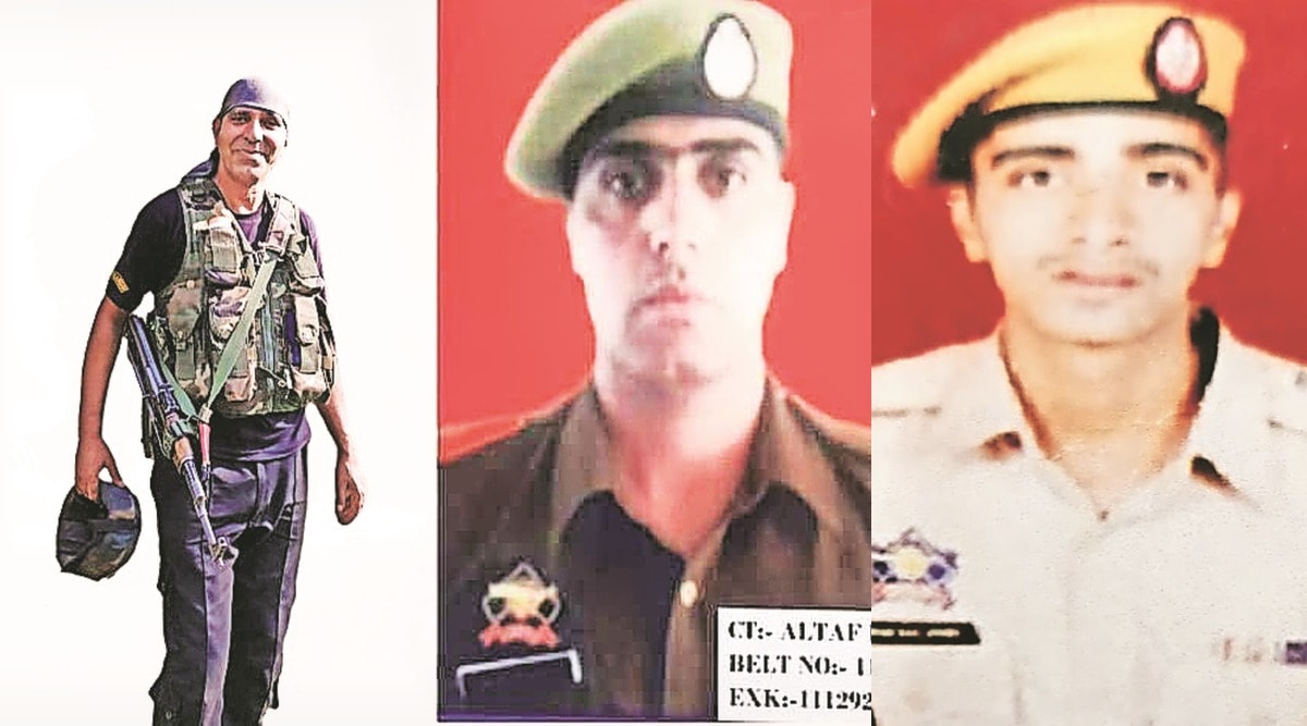 ASI Babu Ram, Constable Altaf Hussain Bhat and Special Police Officer Shahbaz Ahmad