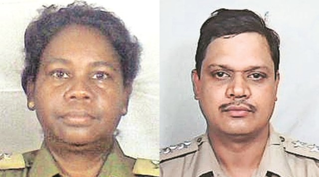 Inspector Domnica Purty; (right) Inspector Satish Sharma