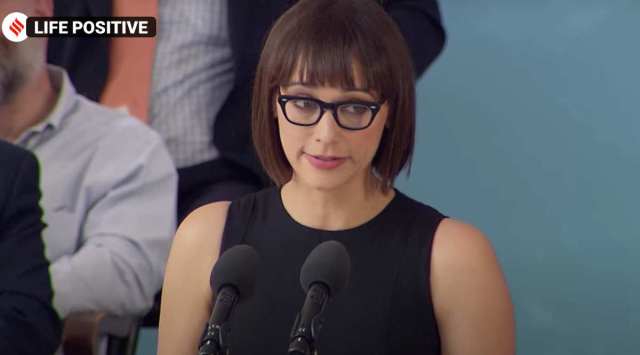 Rashida Jones, Rashida Jones speech, Rashida Jones speech, Rashida Jones inspirational speech, Rashida Jones speech, Rashida Jones, indian express, indian express news
