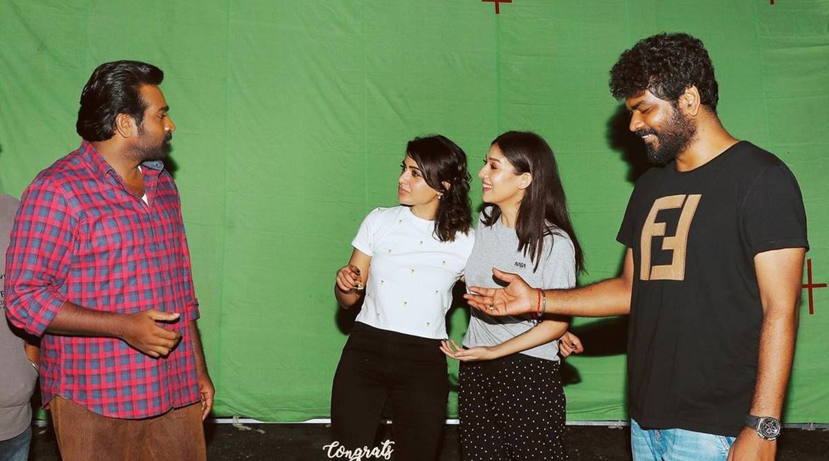 Samantha on the sets of Kaathu Vaakula Rendu Kadhal. (Photo: Instagram/samantharuthprabhuoffl)