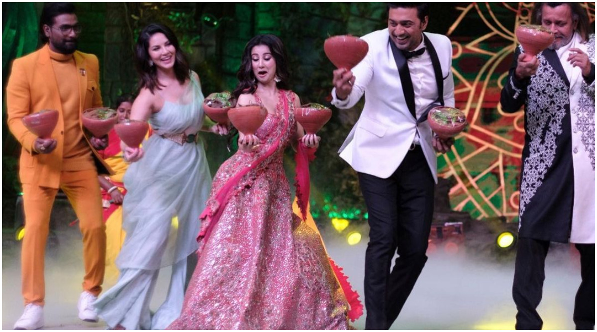 Sunny Leone performs traditional Bengali dance with Helen, Remo D’Souza