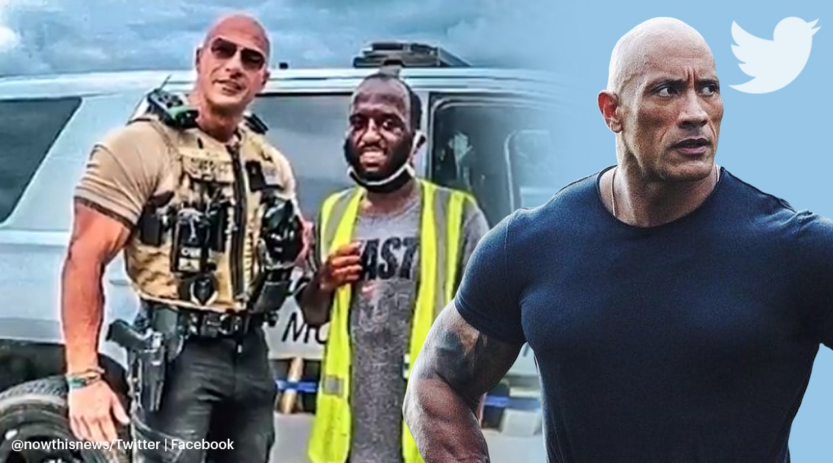 dwayne johnson, dwayne johnson doppelganger, dwayne johnson doppelganger Eric Fields Morgan County trending, indian express, indian express news
