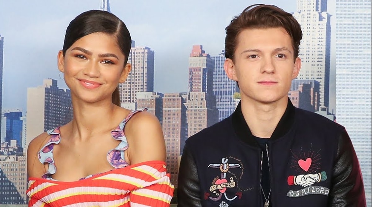 Spider-Man No Way Home stars Tom Holland-Zendaya spotted attending a wedding together, see pics and videos | Hollywood News - The Indian Express