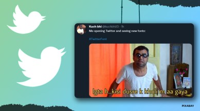 twitter, twitter new font, twitter deisgn update, twitter new design, twitter chirp font, twitter font memes, tech news, viral news, indian express